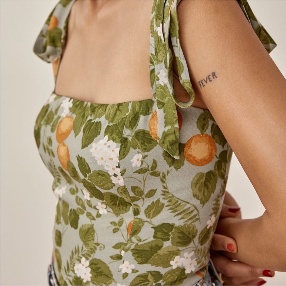 Reformation Ellora Orange tank